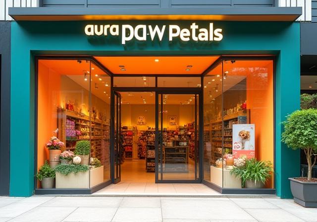 Aurapaw Petals storefront entrance in Singapore